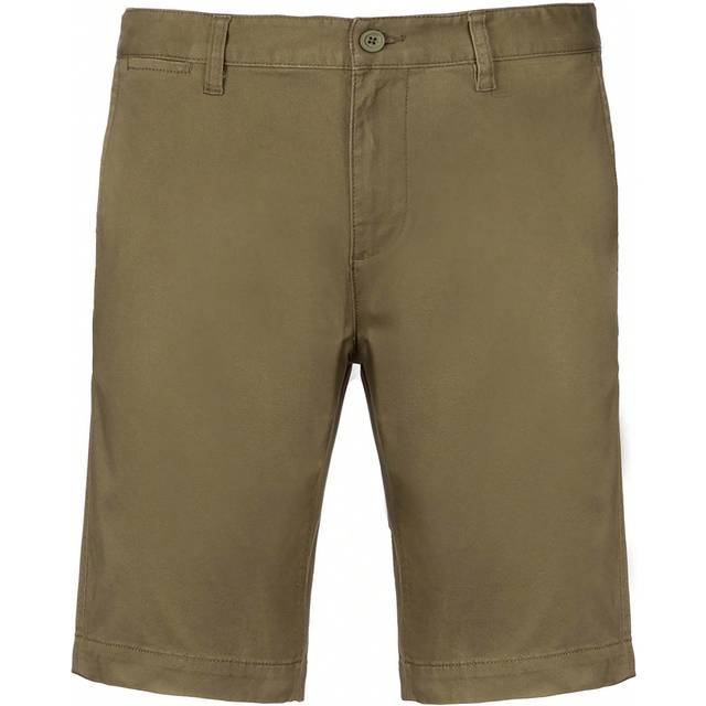 Kariban Mens Chino Bermuda Shorts (Light Khaki)