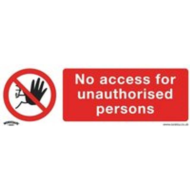 Worksafe SS17P1 Prohibition Safety Sign - No Access - Rigid Plastic