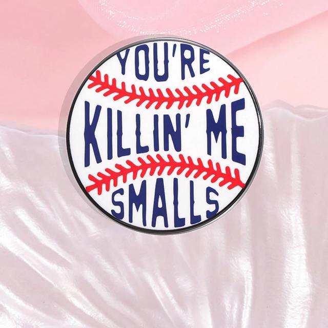 SHEIN 1pc You&#39;re Killin Me Smalls Hard Enamel Pin Humorous Sarcastic Baseball Metal Brooch Lapel Badge Fashion Jewelry Gifts For Friends