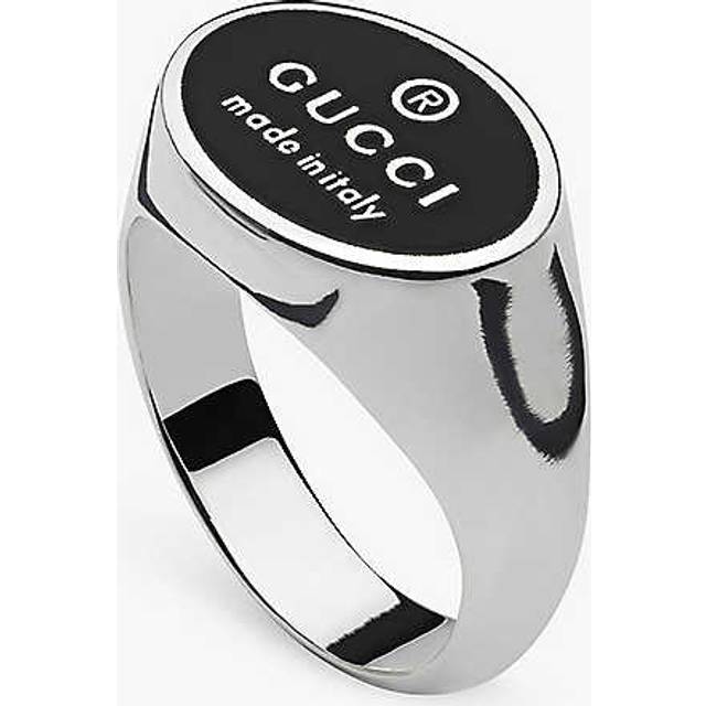 Gucci Womens Silver Brand-engraved Sterling-silver Bracelet S - SILVER