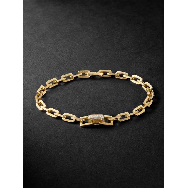 SHAY - 18-Karat Gold Diamond Chain Bracelet - Men - Gold - 19