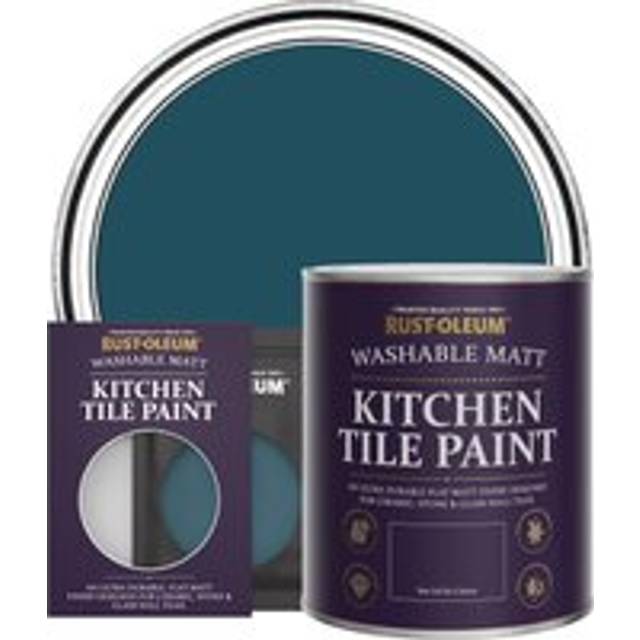 Rust-Oleum Kitchen Tile Paint, Matt Finish - Commodore Blue - 10ml
