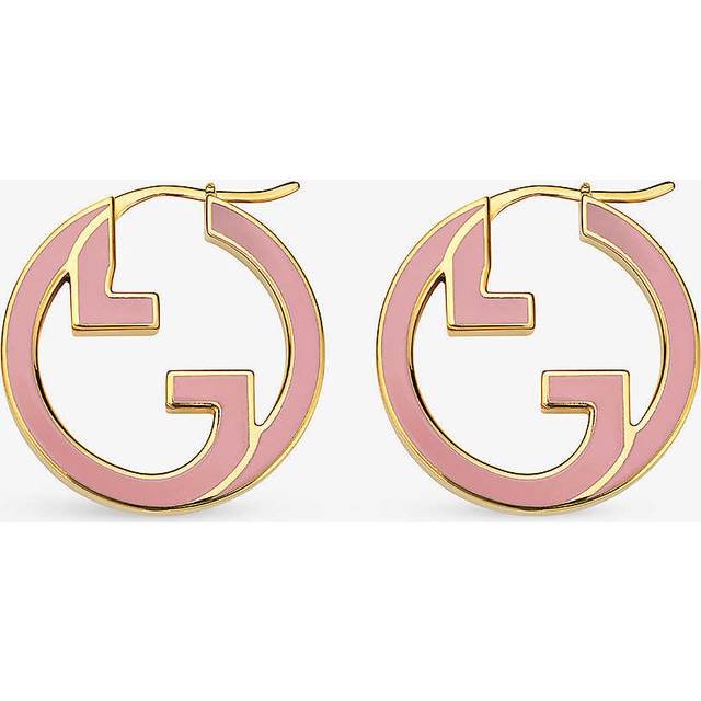 Gucci Womens Yellow Gold Blondie Interlocking-g Gold-toned Metal Earrings 1 Size - YELLOW GOLD