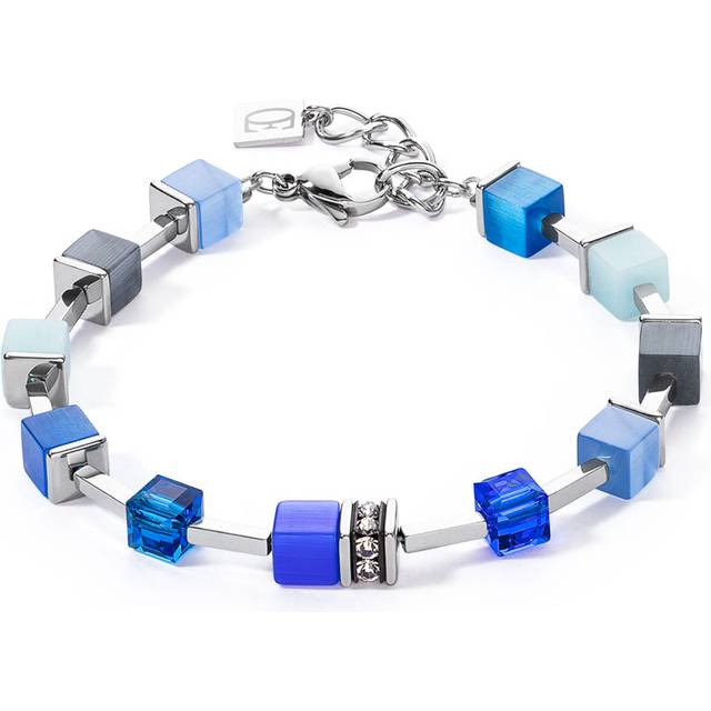 Coeur De Lion Classic GEOCUBE Bracelet Blue Crystal For Women - blue