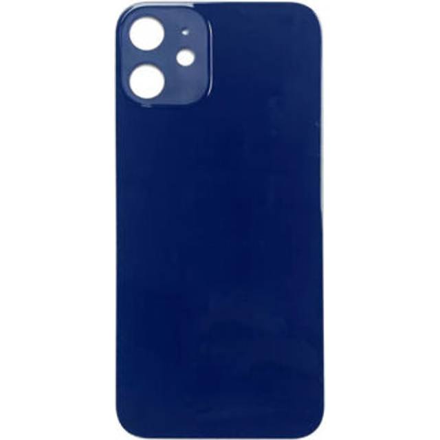 Compatible with iPhone 12 Pro Plain Glass Back in Blue