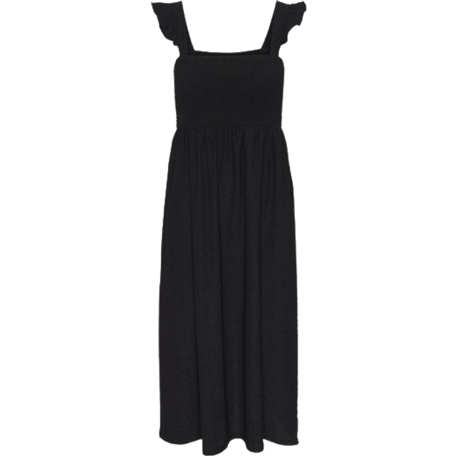 PIECES Pcluna Smock Strap Dress Sa Jrs Bc |Svart |XS