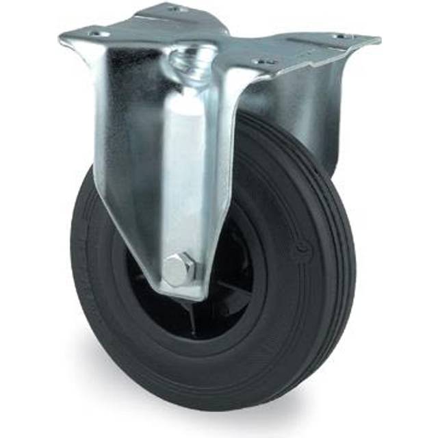 Tente 3478PRR160P63 Industrihjul fast hjul, gummi, platta 137x105 mm 160 mm