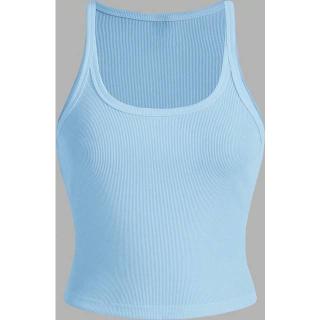 Slaydiva 2024 Women Basic Spaghetti Strap Tank Top With Thread Design, Elasticity, And Suitable For Sports And Fitness - C