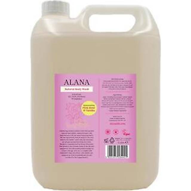 Alana pink rose & vanilla natural body wash 5l