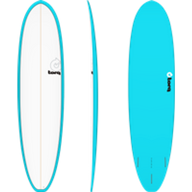 8'2" Fun V+ Surfboard in Blue & Pinline