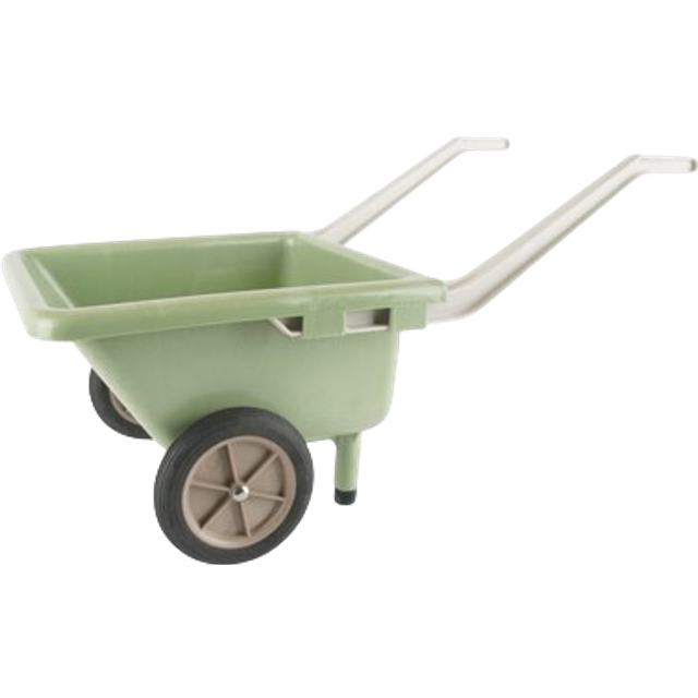 Dantoy - Green Garden Wheelbarrow - Leksaker - Black, Green, Light Gray, Warm Gray - L72 x W33 x H36 cm