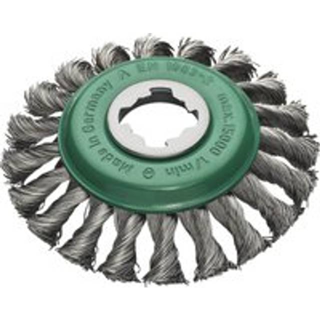 Lessmann X Lock Non Sparking Stainless Steel Knotted Wire Wheel 115mm X-Lock