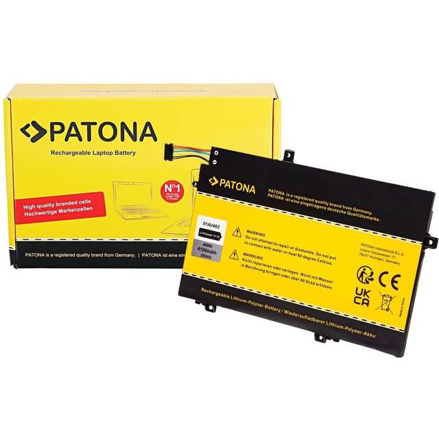 Patona Battery for Lenovo Thinkpad L480 L580 L14 Gen 1 TP00120A 01AV463 01AV464 01AV465 L17M3P54 L17M3P53 L17L3P52