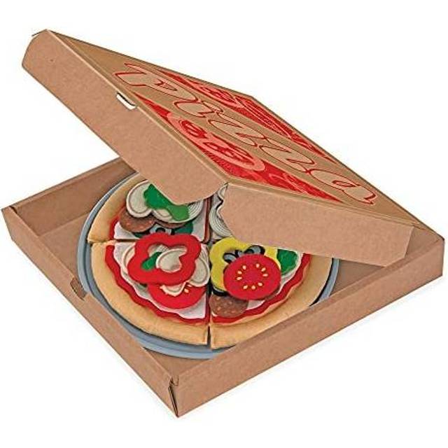 Felt Pizza Play Set For Kids Kitchen,The Role Playing Pizza Felt Food Play KitchenToy,Mini Food Set, Sensory Toys