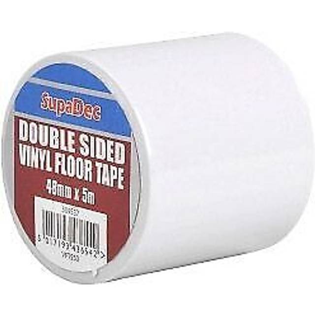 SupaDec Vinyl Floor Double Sided Tape - White - one size