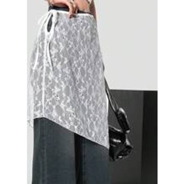 Trendig och trendig spetskjol för damer Lämplig för våren och sommaren Street Style - Vitt (L,M,S,XL,XS,XXL,XXS,XXXL,XXXXL)