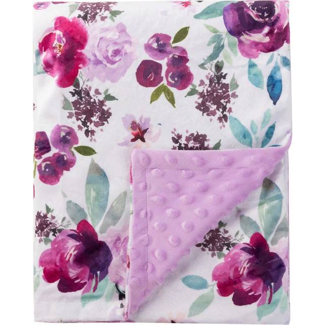 SHEIN Printing Minky Blanket Double Layer Silky Soft Micro Fleece Blanket With Dotted Backing 40x30 Inches Love Valentine