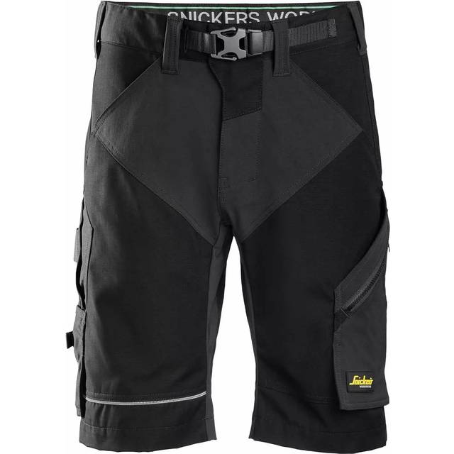 Snickers 6914 Mens FlexiWork Comfort Shorts Black 38"