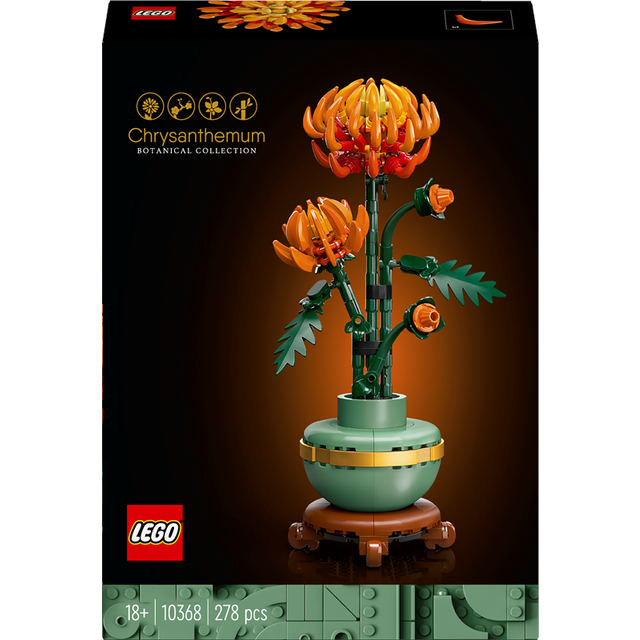 LEGO Botanicals Chrysanthemum Flower Set for Adults 10368