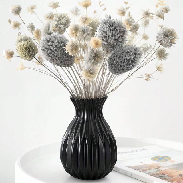 SHEIN 1pc Plastic Flower Vase, Unbreakable Vases Creative Home Decoration For Wedding Party Festival, Decorations, Gifts, Home Decor, Halloween Decor, Decor