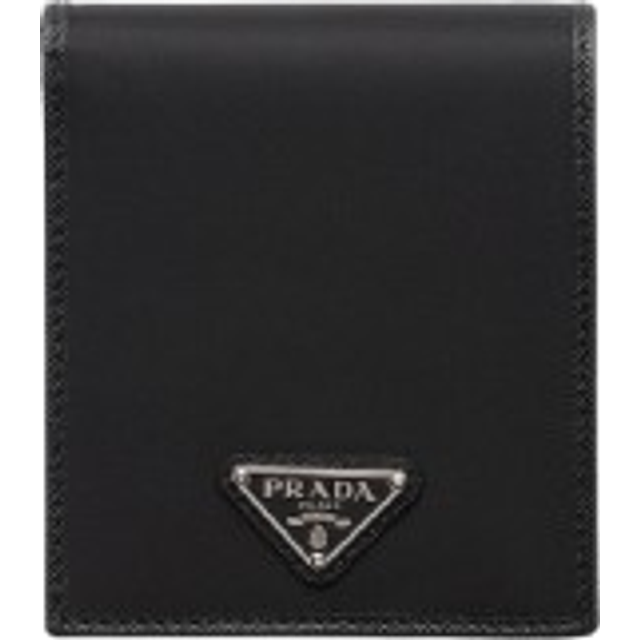 Prada Bifold Logo Wallet - Black   - U