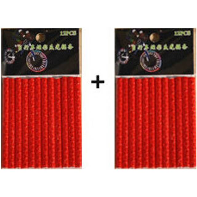 (a-2pcs red) 12Pcs Bicycle Lights Wheel Rim Spoke Clip Tube Safety Warning Light Cycling Bike Strip Reflective Reflector Bicycle Accessories