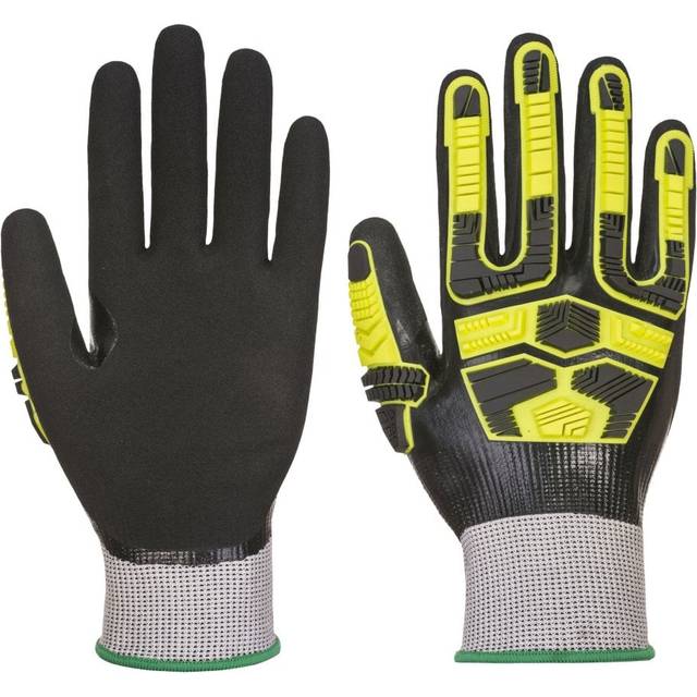 Portwest Waterproof HR Cut Impact Glove - Grey/Black - Large