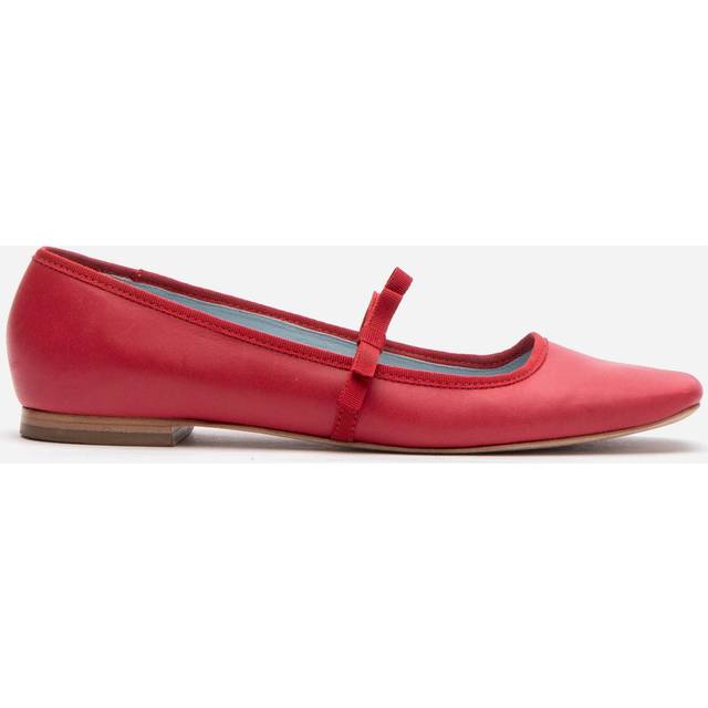 Jude Mary Jane Flat - Leather Red - 7.5