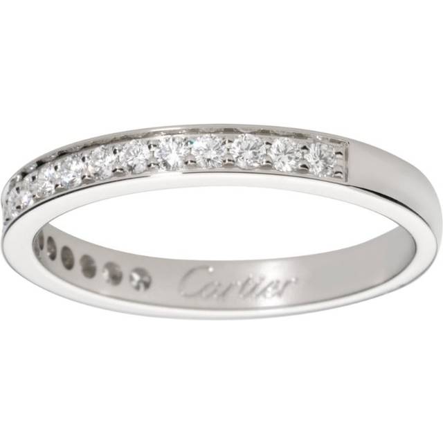 Cartier Platinum and Diamond 1985 Wedding Ring - 48