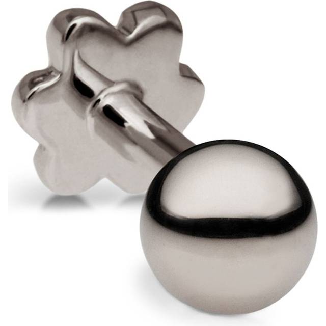 Maria Tash White Gold Ball Threaded Stud Earring - 3mm