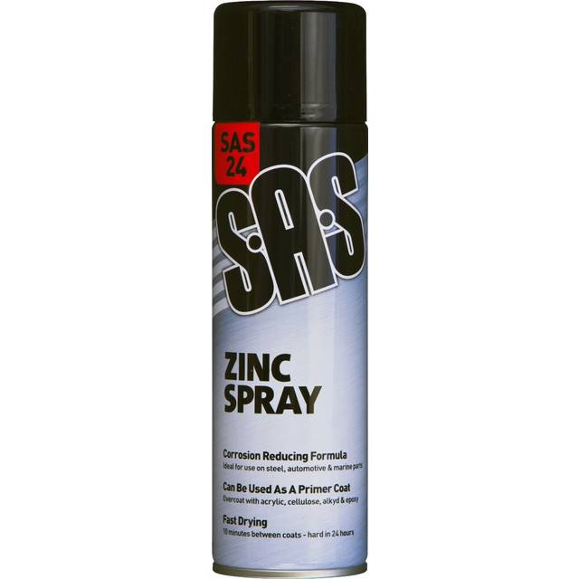 3 x sas zinc grey primer 500ml metal bodywork alloy wheel paint spray sas24