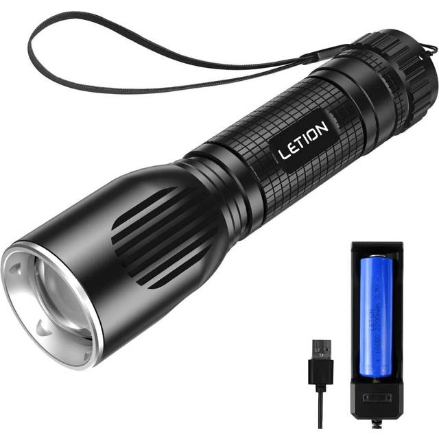 LED Torch Rechargeable Torch Powerful Flashlight 1200 Lumens Torch