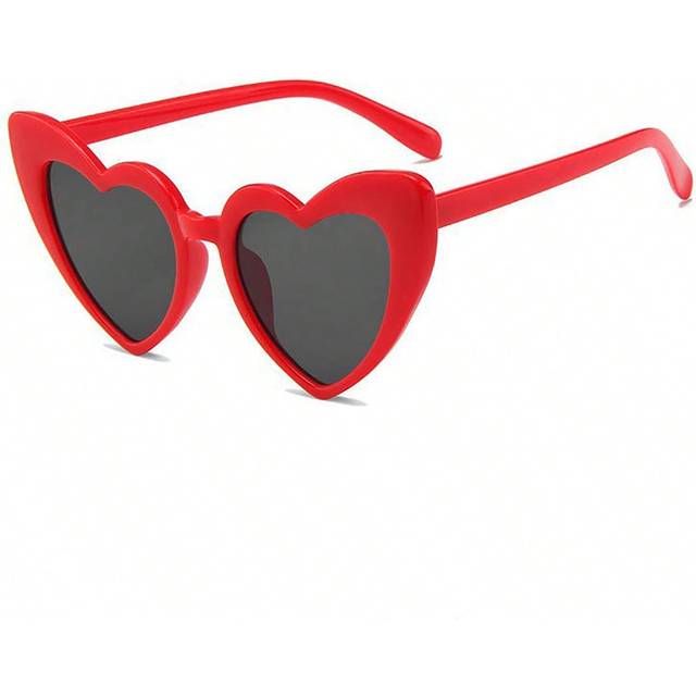 SHEIN 1pc Women&#39;s Red Heart-Shaped Fashion Glasses For Party, Travel, Photography Halloween Valentine&#39;s Day Valentines Y2KFest MusicFest For Summer Beach Va