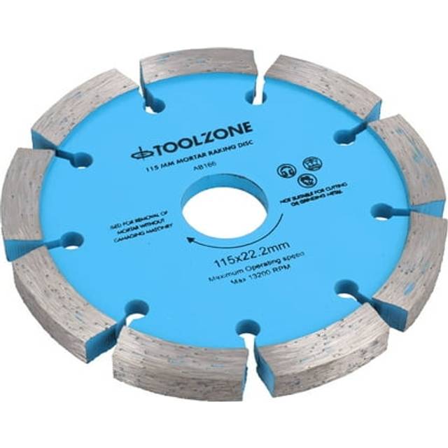 AB Tools 115mm x 8mm Diamond Tipped Mortar Raking Disc Masonry Blade 4-1/2â Grinders