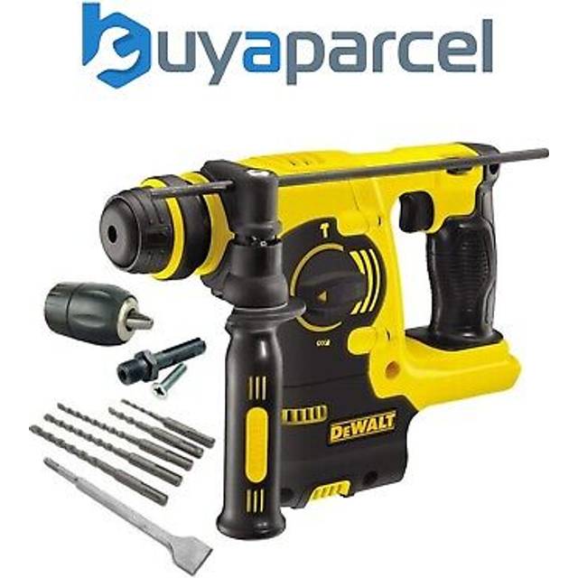 Dewalt dch253n 18v cordless sds plus rotary hammer drill with 4 piece chisel set