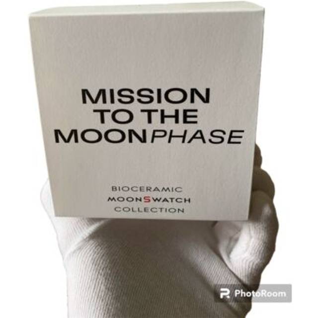 Swatch Moonswatch Omega x Mission to the Moonphase Snoopy armbandsur, Vit, rem