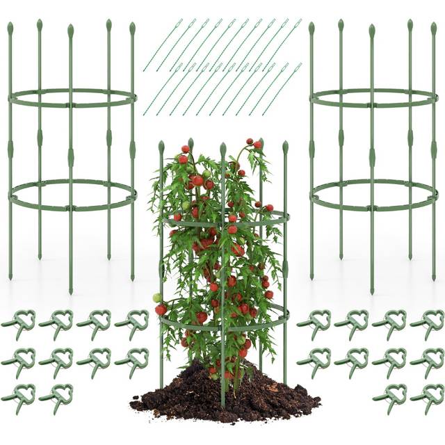 Costway Small Climbing Vines Garden Trellis 3 Pack - Green - 56 x 23 x 15cm