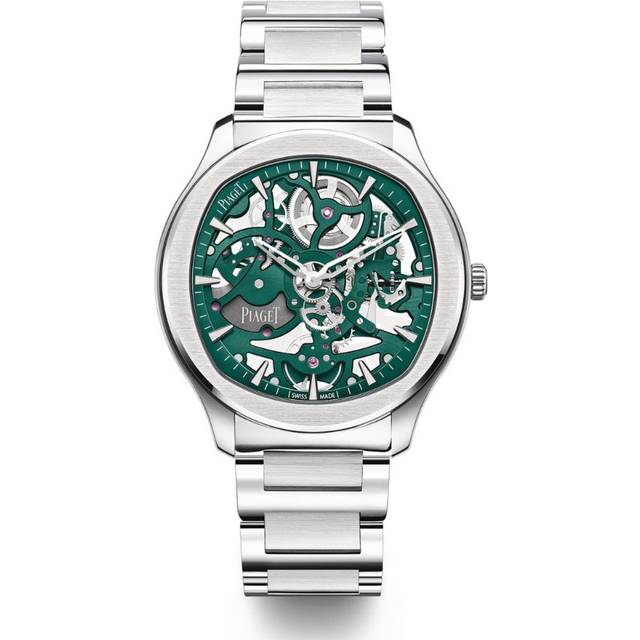 Piaget Steel Polo Watch - Green - 42mm