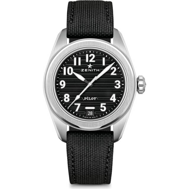 Zenith Steel Pilot Automatic Watch - Black - 40mm