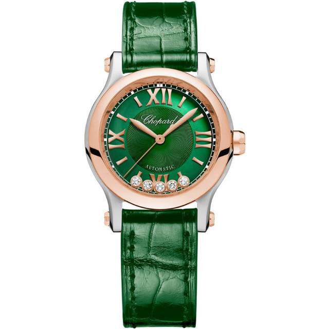 Chopard Rose Gold, Steel and Diamond Happy Sport Watch - 30mm