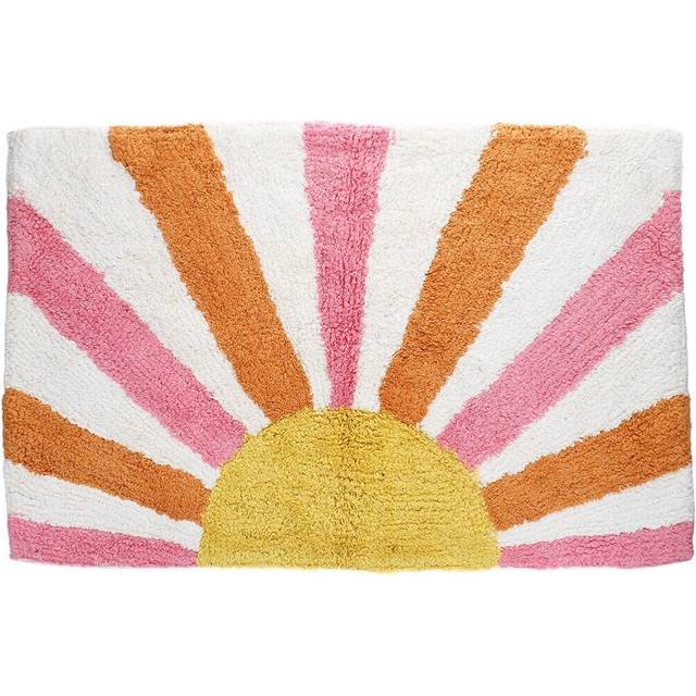 Tufted cotton bath mat Rex London Coucher de soleil - Jaune - 83x52.5x1 cm