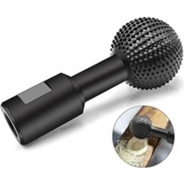Alwaysh - Rotary Spherical Burr, Carbon Steel for Wood Carving, Polishing, Engraving, Drill, Grinding Head for Angle Grinder 100/115/125 (10mm)