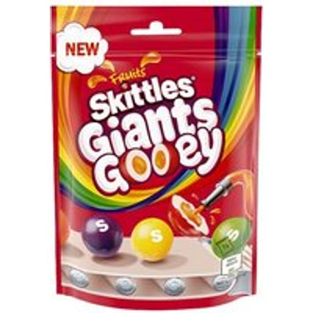 Skittles Giants Gooey Vegan Chewy Sweets Pouch Bag, 125g