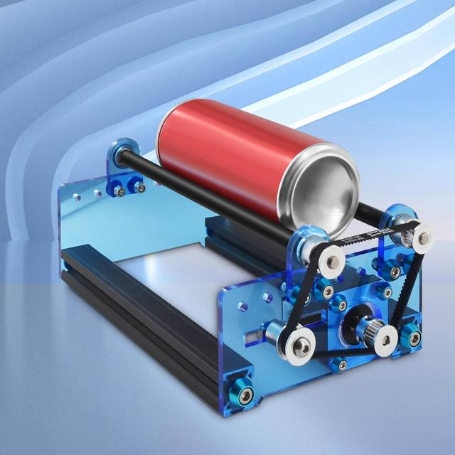 Laser Engraving Roller for Cylindrical Objects with 360degrees  Rotating Engraving Axis 5 Angle black