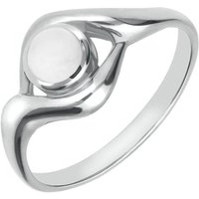 Sterling Silver Bauxite Round Twist Ring