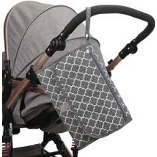 1 st Bärbar skötunderlägg för baby, lämplig för skötväska eller skötbordsmatta. Multifunktionell våtservettväska Mammaväska Tillbehör, viktigt föremål - Grå (En-Storlek)