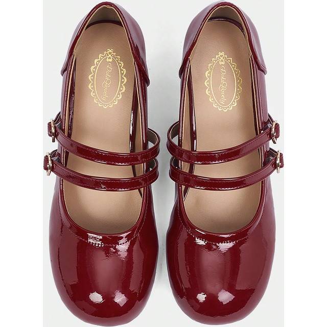 Dola Lovely Sweet Simple Wine Red Round Toe Comfortable High Heels Fashion Shoes, Graduation Heel, Prom Heels For Summer Sorceress BURGUNDY Heels Spring Shoes Spr