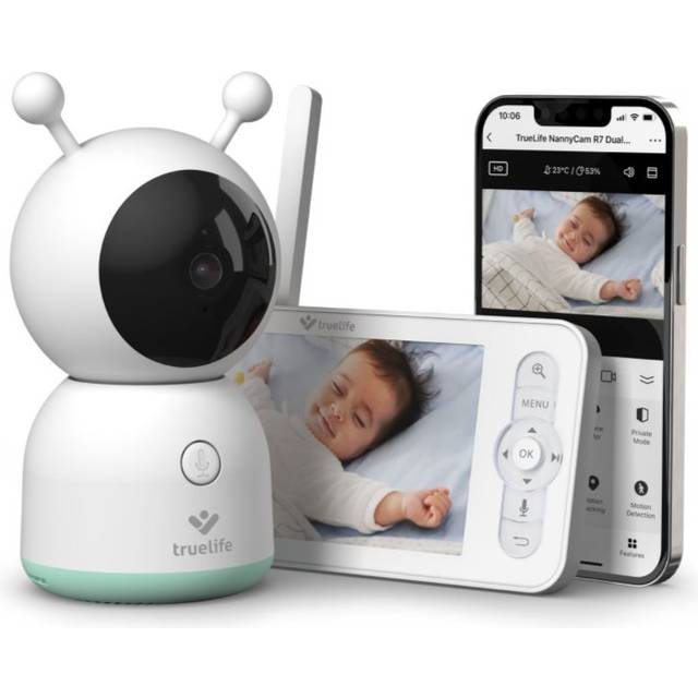 TrueLife NannyCam R7 Dual Smart digital babymonitor med video 1 st.
