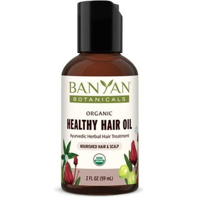 Banyan Botanicals Bhringaraj & Amla Organic Hair Oil - Ayurvedic Scalp & Hair Treatment for Thick, Lustrous Locks - All Hair Types - 2 oz. - Non-GMO,