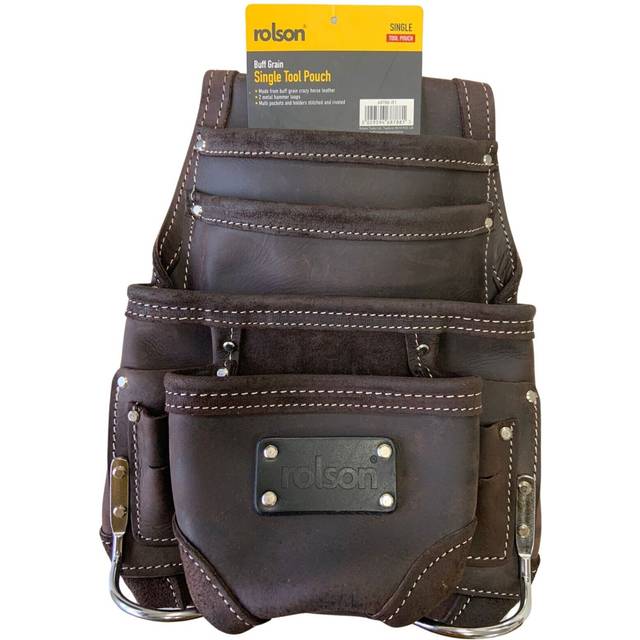 Rolson Buff Grain Leather Single Tool Pouch